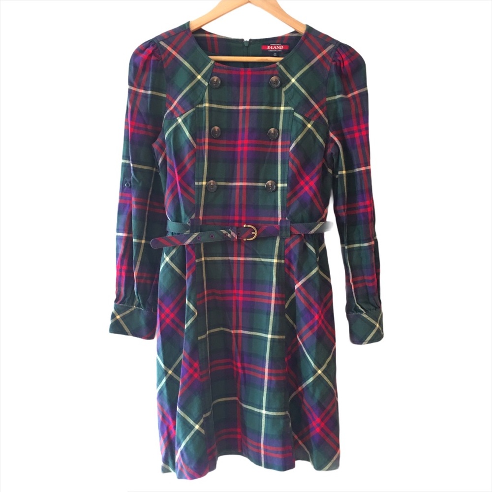 ELand Vintage Tartan Dress